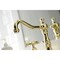 Kingston Brass KS1972NX Widespread Bathroom Faucet with Brass Pop-Up, Polished Brass KS1972NX - alternate 3